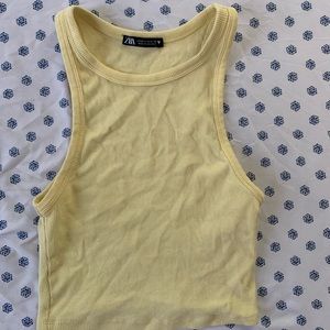 Yellow Zara Crop Tank!